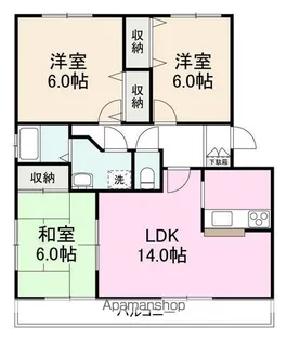 サンテラスⅠ【102号室】の間取り