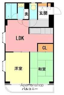 マインズビル【4階】の間取り