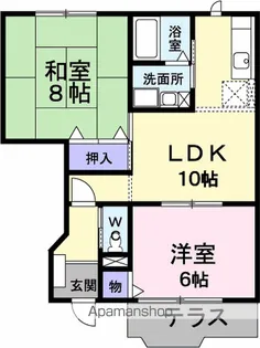 サンシャインヒルズA【1階】の間取り