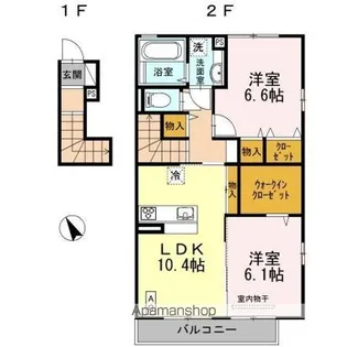 グリーンスフィア【2階】の間取り