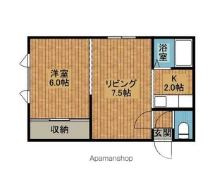 ハートスクエアー8号館【811号室】の間取り