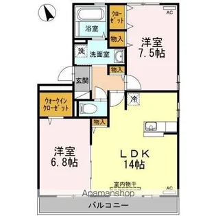 リヴェール北島【3階】の間取り