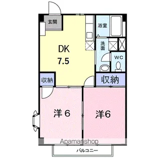 グリーン・ヒル【2階】の間取り