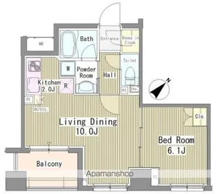 リベルテ月島【6階】の間取り