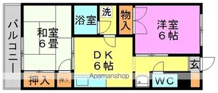 巳善ハイツ【4階】の間取り