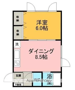 北海道網走市桂町5丁目【アパート】の間取り