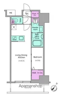 アーバネックス日本橋茅場町【8階】の間取り