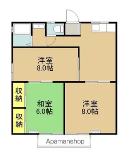 グリーンハイツⅠ【1階】の間取り