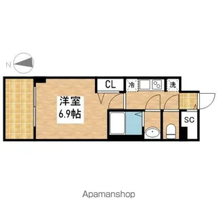 プレサンスTHE久屋大通レジェンド【6階】の間取り