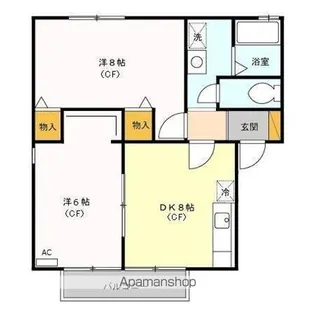 オイコス 壱番館【2階】の間取り