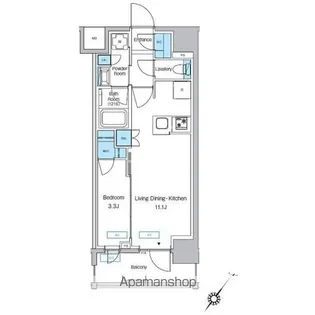 プレディアコート大森山王【7階】の間取り
