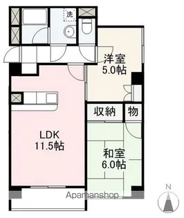 プレアール香西【1階】の間取り