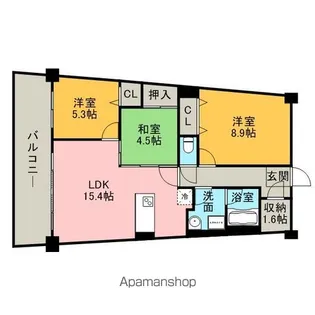 福岡県福岡市東区香椎照葉3丁目【マンション】の間取り