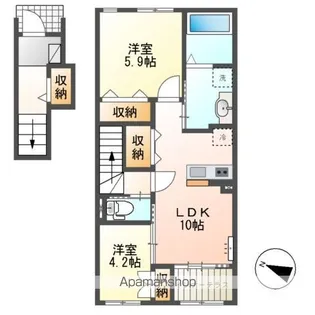 エリタージュ【2階】の間取り