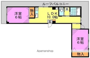 カールトンコート【4階】の間取り
