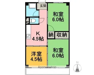 メゾンド絵志野【7階】の間取り