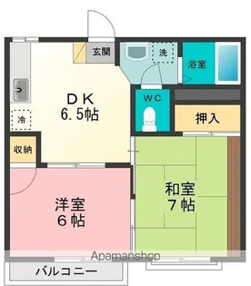 フェルム大山【201号室号室】の間取り
