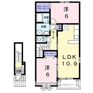 セレーノⅡ【2階】の間取り