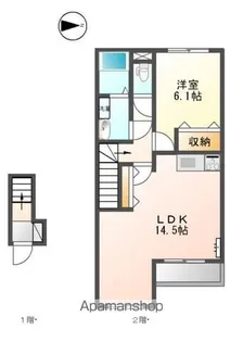 ラ・ジオンあきる野【2階】の間取り