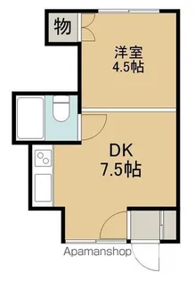 シャンポールわかさ【1-10号室】の間取り