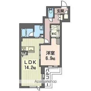 アーツ&ケー【202号室】の間取り