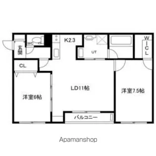 GARDENS (ガーデンズ)Ⅱ【2階】の間取り