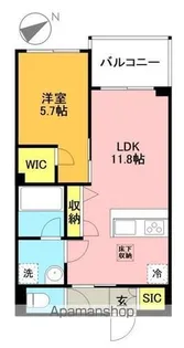 東京都世田谷区松原6丁目【マンション】の間取り