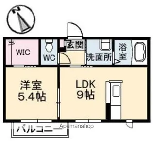 クレール藤 B棟【2階】の間取り