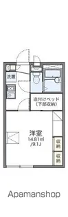 レオパレスクゥラージュ【1階】の間取り