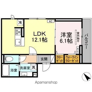 D PAINA 登戸II【3階】の間取り