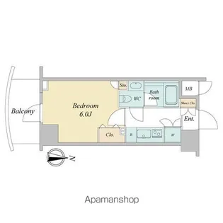 アジールコート西新宿【9階】の間取り