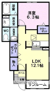 アムール モコ【1階】の間取り