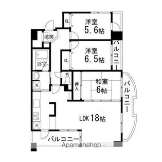 アルティレット泉中央【301号室】の間取り