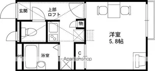 レオパレスヴィラージュ シバ【1階】の間取り