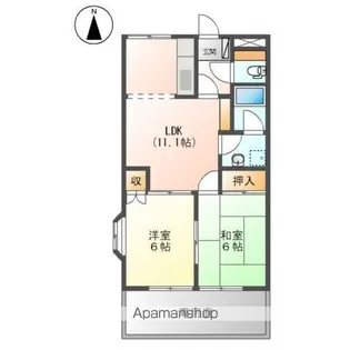 エポックハイム【1階】の間取り