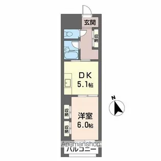 メゾンブランシュ【3階】の間取り