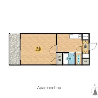 リエス小田原【215号室】の間取り