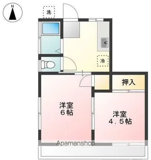 東京都東中市天神町3丁目【アパート】の間取り