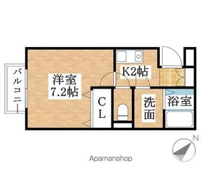 メリーシティー【1階】の間取り