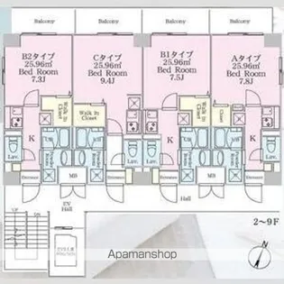 REXIA SHIN UMEDA DUO【202号室】の間取り