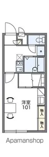 レオパレスアダージョ【204号室】の間取り