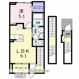 グリーンピア A【3階】の間取り