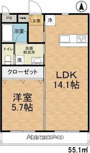 KFTマンション【1階】の間取り