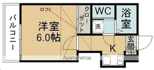 のあハイツ【202号室】の間取り