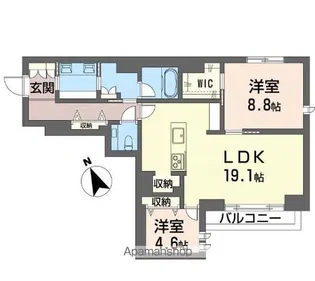 サウザンド ドリーム ハウス【3階】の間取り