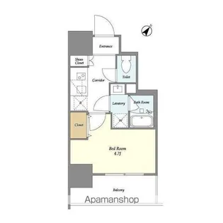 LA DOUCEUR四ツ木EAST【12階】の間取り