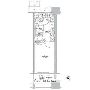 コンフォリア渋谷WEST【9階】の間取り