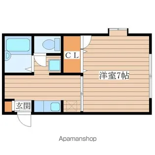 カーサ・ブランシェB【1階】の間取り