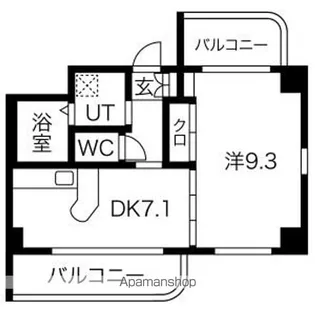 T’S IORI【5階】の間取り