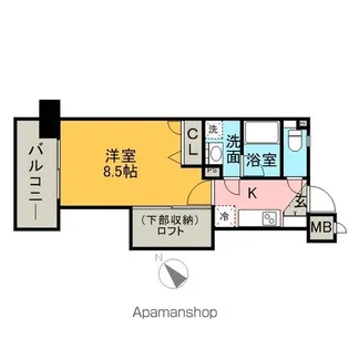 アクタス博多ステーションタワー【6階】の間取り